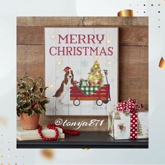 š¦āNewāPioneerāWomanĀ CharlieāLEDāHangingāSign,āMerryāChristmas - Picture 3 of 6